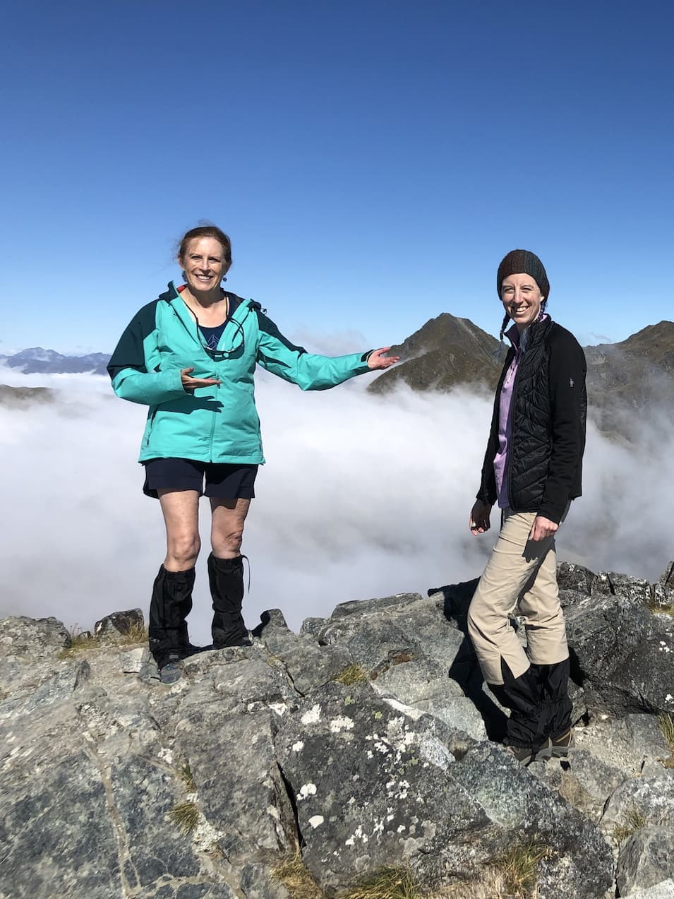 Diane and Dulce celebrate a successful summit in New Zealand.